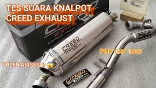 REKOMENDASI KNALPOT RACING BUAT MOTOR CRF KLX D-TRACKER WR 155🔥 CREED EXHAUST🤩 GACOR ABIS! #crf #klx