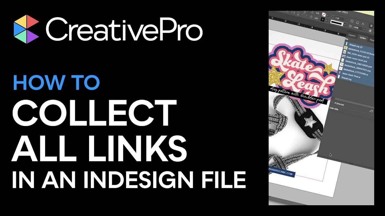 InDesign: How to Collect All Links in a File (Video Tutorial) - YouTube