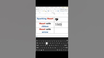 Heart Symbol In ms word | secret code symbols #symbols #shorts