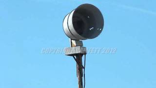 ACA P-50 Tornado Siren Test, State Fair Park, West Allis, WI 02-08-12