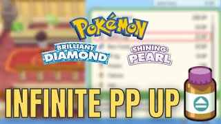 INFINITE PP UP's & Get PP Items in Pokemon Brilliant Diamond Shining Pearl (1.1.3) Firefox TCG