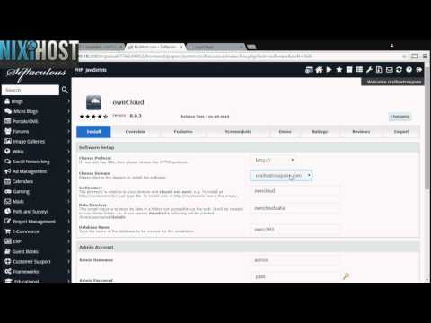 Installing OwnCloud with Softaculous in cPanel