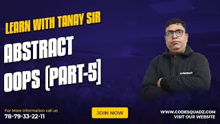 Python OOPS (Part-5) by Tanay Sir | Learn Python - CodeSquadz