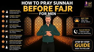 HOW TO PRAY SUNNAH BEFORE FAJR FOR MEN ( STEP BY STEP GUIDE) NAMAZ VIDEO |