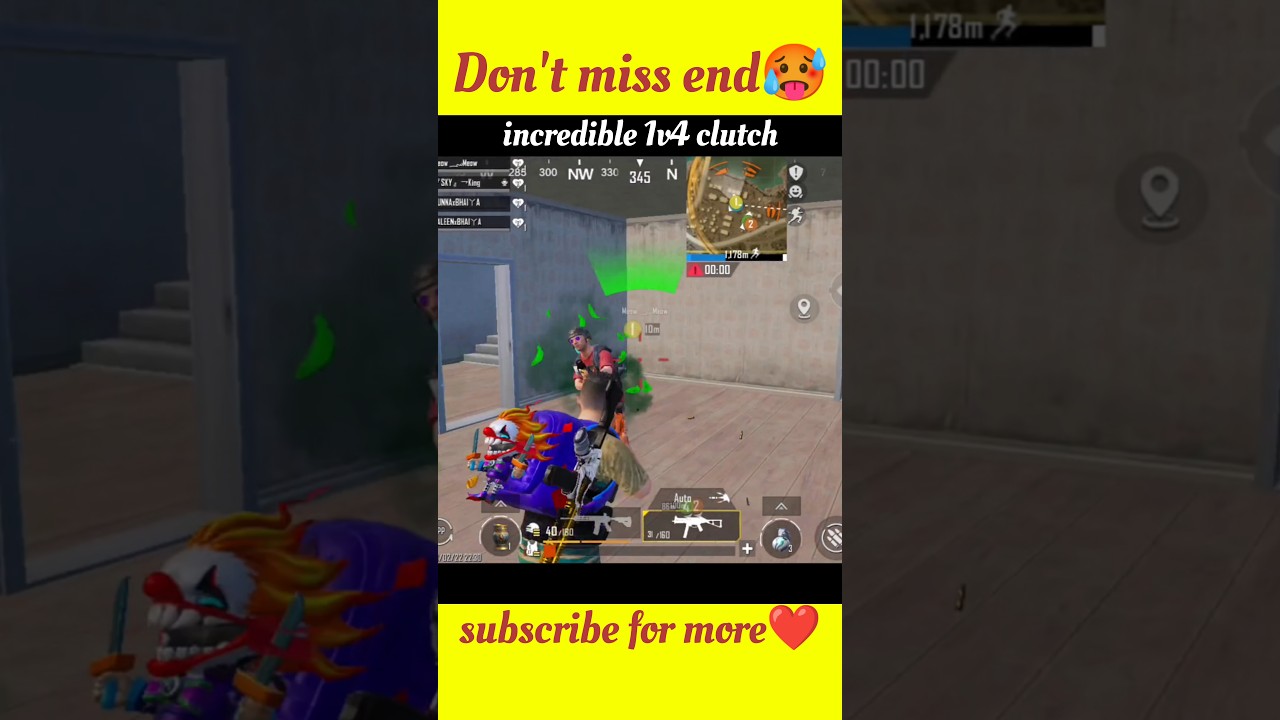 A PERFECT DROP SHOT😱 | incredible 1v4 clutch | 