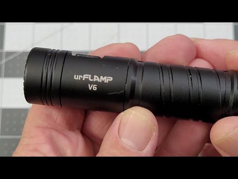 UrFlamp V6 Night's Watch 1300 Lumen Compact Flashlight