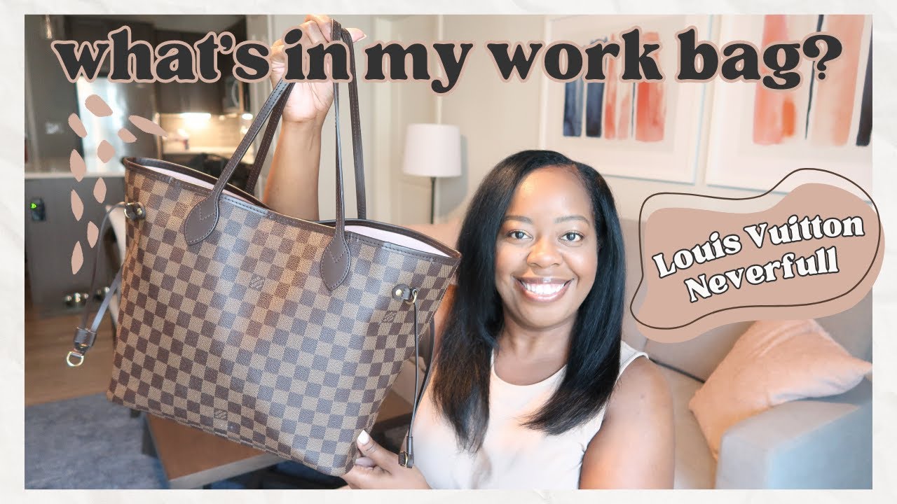 What's in My Work Bag 2023  Louis Vuitton Neverfull MM 