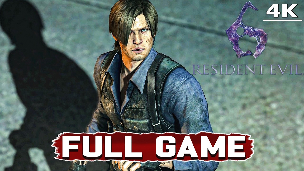 RESIDENT EVIL 6 LEON – FULL GAME WALKTHROUGH | NO COMMENTARY | 4K