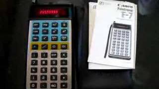 Canon Palmtronic F-7 calculator screenshot 5