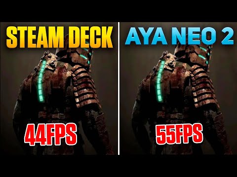 Steam Deck vs AYA NEO 2 - Dead Space Remake | 720p - 1080p