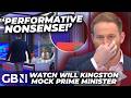 WATCH: Keir Starmer HILARIOUSLY mocked by Will Kingston who transforms into PM by showing up late...