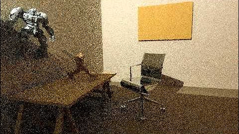 Real-time path tracing of animations: pepe scene 1