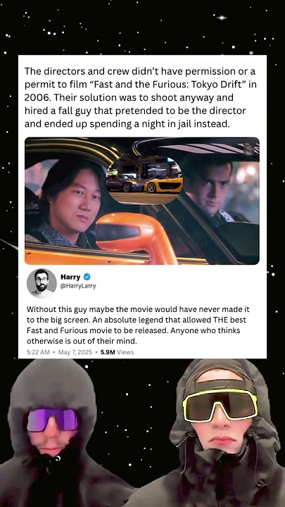 The makers of Fast and the Furious: Tokyo Drift didn’t have permits to film so they did this