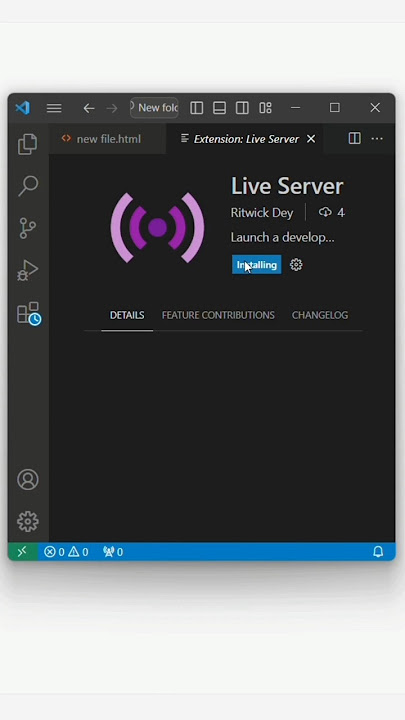 Fixed Live Server Problem In Visual Studio Code!#vscode #liveserver