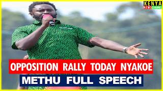 Download Lagu THIS MAN AGAIN😂 Senator Methu cracks Matiangi and Gachagua as he Destroys Ruto today in Nyakoe MP3