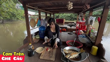 Cơm Chiều Trên Thuyền Câu Cá Rô Đồng Chiên Xù | Về Quê Channel