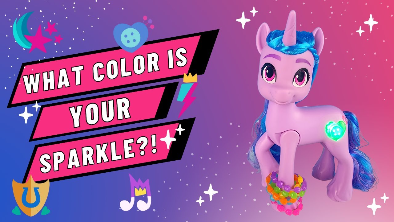 My Little Pony Toys: Make Your Mark Izzy Moonbow See Your Sparkle Toy Pony,  Unicorn Toys 