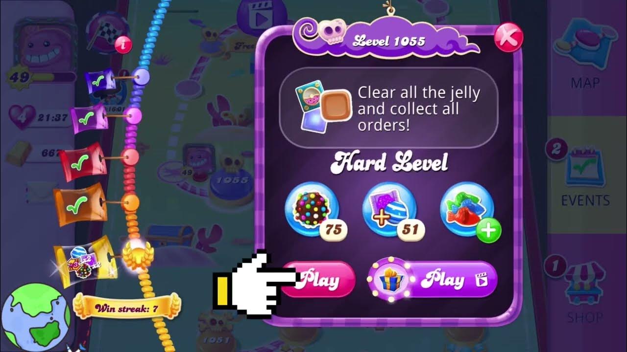 How To Pass Level 1055 On Candy Crush Candy Crush SaGa Level 1055 - YouTube