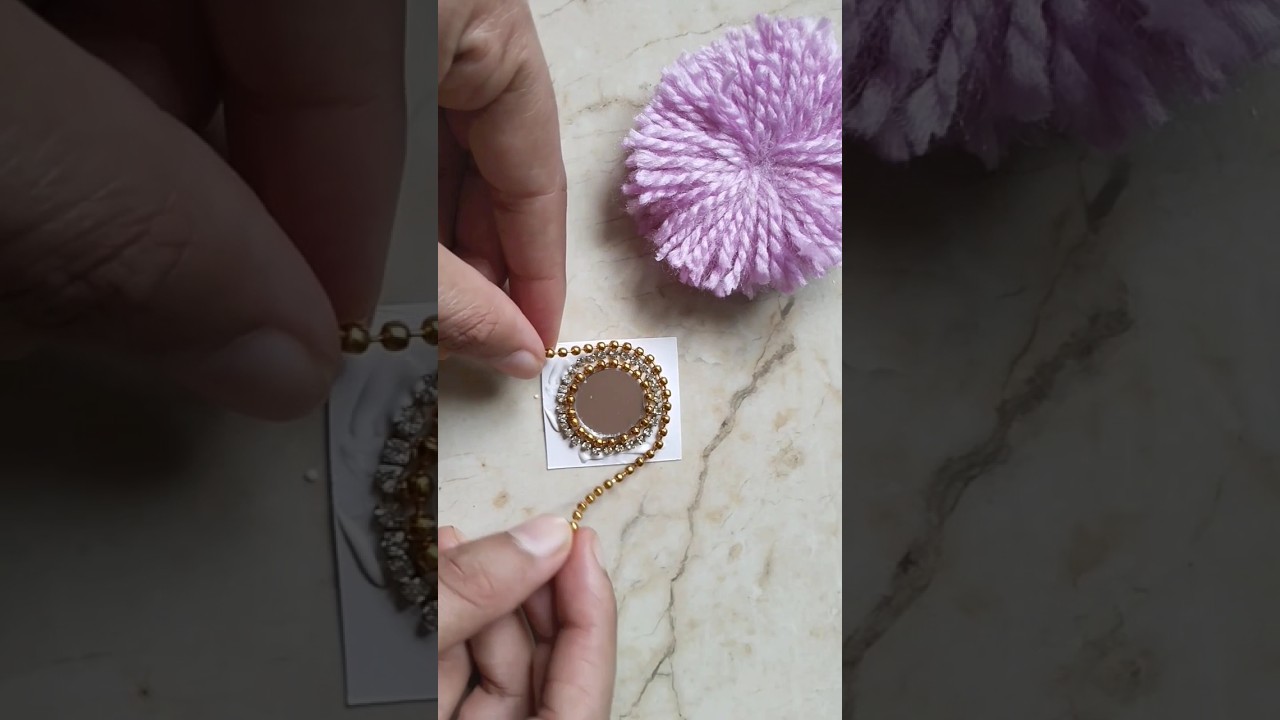 handmade woolen Rakhi / diy woolen Rakhi 