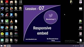 Bootstrap 3 Tutorials in Hindi I Responsive Embed Iframe - 07