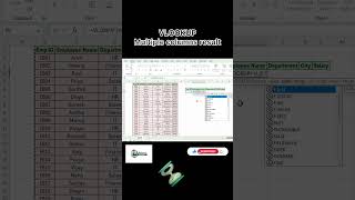 Tired of using VLOOKUP again and again for each column? 😩,learn how to fetch multiple column values