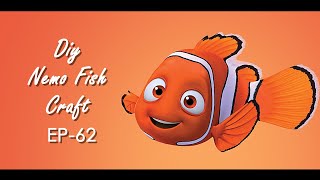 EP  62 DIY Paper Nemo Fish idea, Easy Origami Fish tutorial, How to make a paper Fish, Nemo Fish