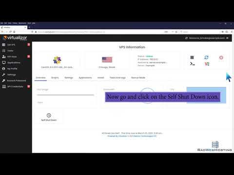How to Edit the Self Shutdown Timer in Virtualizor - Rad Web Hosting