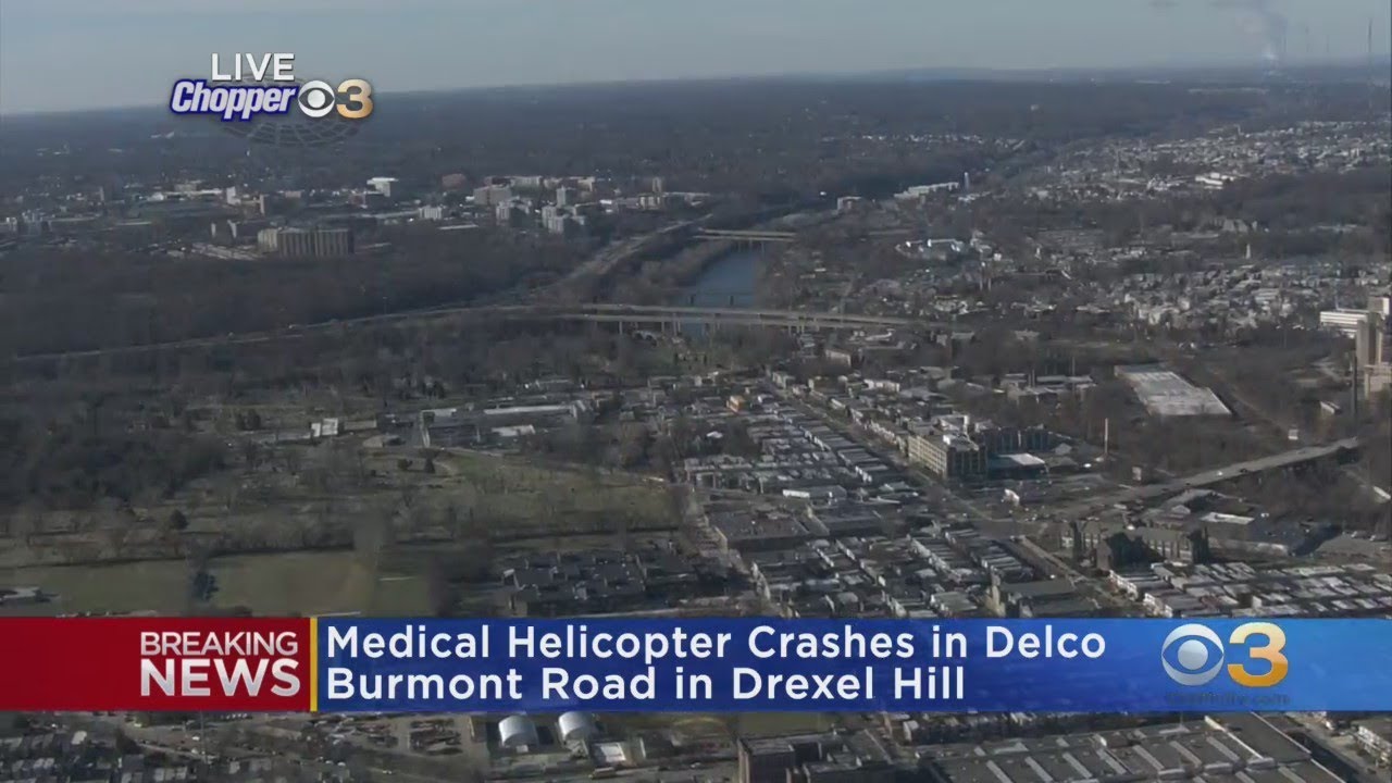 Medical Helicopter Crashes In Drexel Hill YouTube