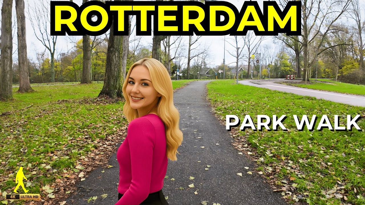 Breathtaking Rotterdam Park Walk – Gorgeous Autumn Stroll in 4K!