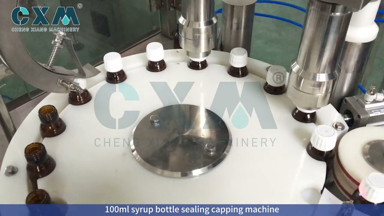 How a 100ml Syrup Bottle Sealing Capping Machine Works？？？