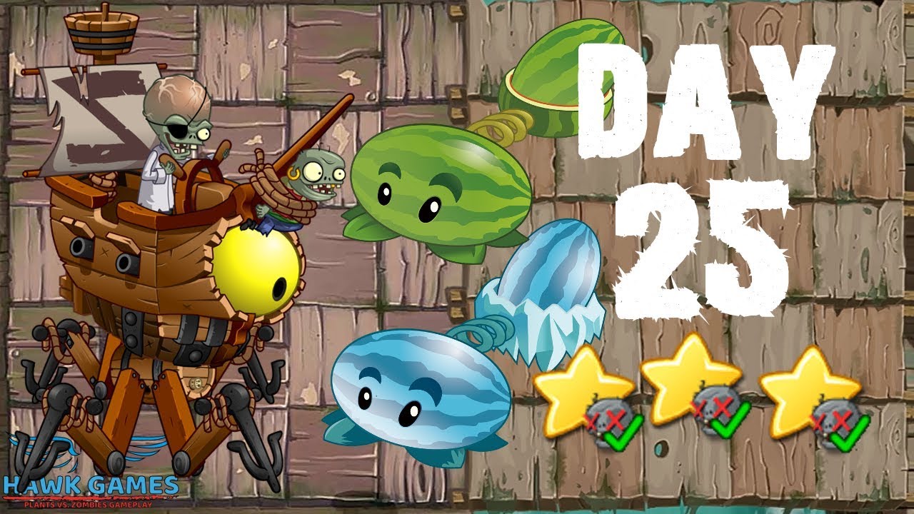 Plants vs Zombies 2 China - Modern Day Day 25 [Zombot Plank Walker]《植物大战僵尸2》- 摩登世界 25天