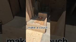 L型のローソファを作りました☺️