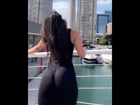 Miss Cyprus twerking by bay.