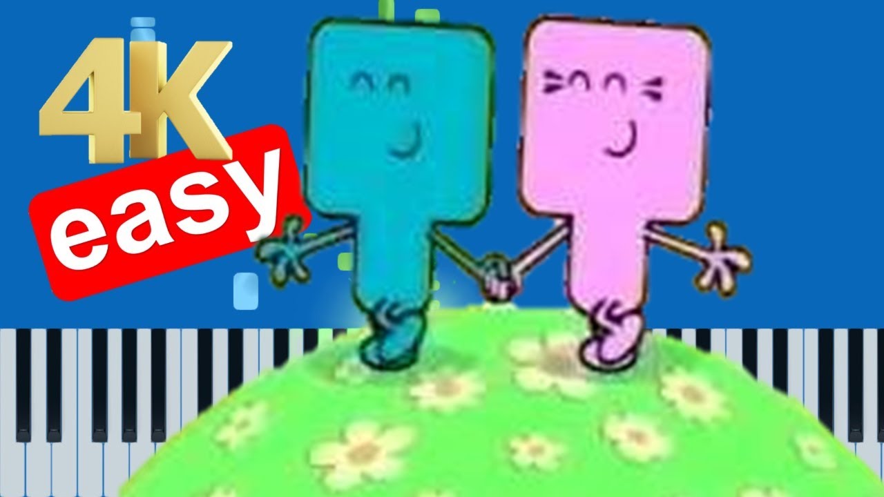 Wow Wow Wubbzy! I Love You (Easy) Piano Tutorial 4K