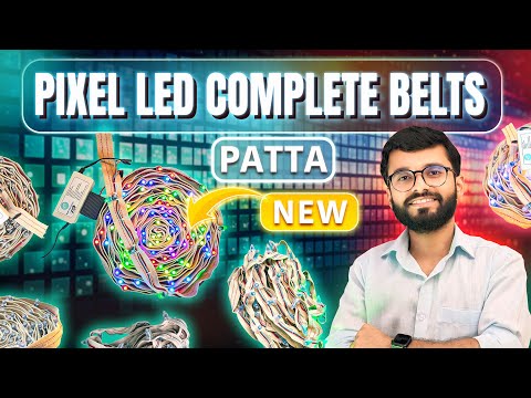 Pixel LED Belt / Patta 100 LED Set | Ready-Made Pixel Ladi | 20 & 40 ft | Thoran, Ganpati & Diwali Decoration | Koshi video