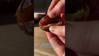 sweet and savory bacon wrapped dates