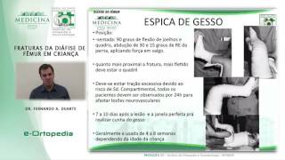 Quebrado da panturrilha fêmur