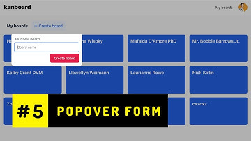 Popover form using HeadlessUI, TailwindCSS and InertiaJS - Trello Kanban 05