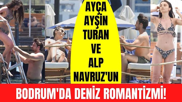 Alp Navruz ile Ayça Ayşin Turan'ın Bodrum romantizmi! Önce güneşlendiler sonra denize girdiler!