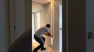 Strip LED Profile Light Installation 😍😍 #led #ledlights #light