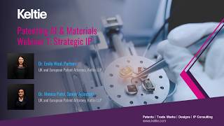 Patenting AI & Materials Webinar 2: Strategic IP