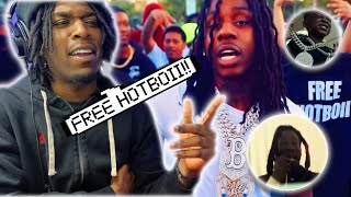 FREE HOTBOII!!🔥🎙️⛓️|Hotboii ft. Polo G "WTF Remix" (Official Music Video) *REACTION*