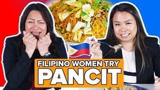 Filipino Women Try Other Filipino Women's Pancit