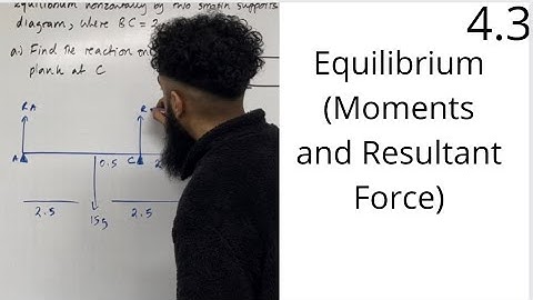 Edexcel A Level Maths: 4.3 Equilibrium (Moments, Resultant Force)