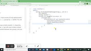 482. License Key Formatting || LEETCODE SOLUTION || IN C++ || DATA STRUCTURE AND ALGORITHM