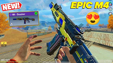 *NEW* EPIC M4 - DISSOLVER 😍 In COD MOBILE | CODM BR FULL GAMEPLAY