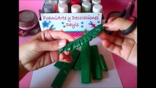 ARBOL DE NAVIDAD EN FOAMI O GOMA EVA (2)