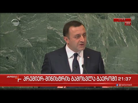 პრემიერ - მინისტრის გამოსვლა გაეროში