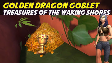 Replica Dragon Goblet - Treasures of The Waking Shores (Golden Dragon Goblet toy)