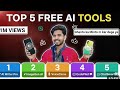 top 5 free ai tools in 2026 | Top 5 Free Al Tools You Must Try in 2026 | Ai free tool